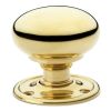 Kershaw Unlacquered Brass 51mm Mortice or Rim Door Knobs