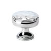 Lynd Polished Chrome Hammered Cupboard Knob 32mm