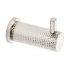 Brunel Polished Nickel Knurled Coat Hook 49mm
