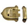 Unlacquered Solid Brass Grange Vintage Rim Lock AW103PBU