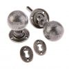 Valley Forge Pewter Ball Mortice Door Knob Set VF48