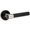 Nero JMB105 Matt Black T-Bar Knurled Lever on Rose