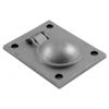 Satin Stainless Steel Flush Pull 38x48mm