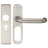 Satin Stainles Steel Lever with EURO Cover Plate 180x45mm