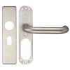 Satin Stainless Steel Lever with Oval Cover Plate 180x45mm