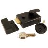 Zoo Black Standard Nightlatch and Cylinder