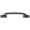 Black Iron Rustic Cranked Cabinet Handle