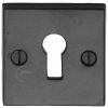 Black Iron Rustic Square Keyhole Escutcheon 54mm