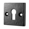 Black Iron Rustic Square Keyhole Escutcheon 54mm