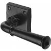 Black Iron Rustic Claverley Lever on Square Rose Door Handles