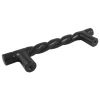 Black Iron Rustic Rope Design Pull Handle