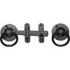 Black Iron Rustic Ring Handle Gate Latch 170mm