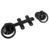 Black Iron Rustic Ring Handle Gate Latch 170mm