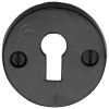 Black Iron Rustic Round Keyhole Escutcheon 45mm
