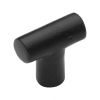 Black Iron Rustic T Shaped Cabinet Knob