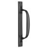 Black Iron Rustic Pull Handle on Plate 178x30mm