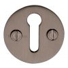 Matt Bronze Plain Escutcheon 32mm