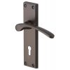 Sophia Matt Bronze Lock Door Handles