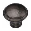 Matt Bronze Beaten Cabinet Knob 32mm