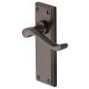 Edwardian Matt Bronze Latch Door Handles