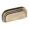 Heritage C1740 Antique Brass Bauhaus Drawer Pull