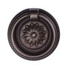 Matt Bronze Floral Ring Cabinet Pull 55mm