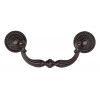 Matt Bronze Ornate Swan Drawer Pull Handle 123mm