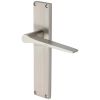 Gio Reeded Satin Nickel Latch Door Handles RR4710