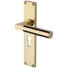 Heritage VT6348 Polished Brass Bauhaus Euro Handles