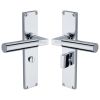 Heritage VT6330 Polished Chrome Bauhaus Bathroom Handles
