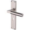 Heritage VT6300 Satin Nickel Bauhaus Lock Handles