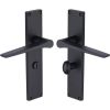 Gio Matt Black Bathroom Door Handles VT8130