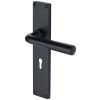 Octave Matt Black Keyhole Door Handles VT5900