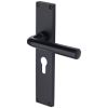 Octave Matt Black Euro Profile Door Handles VT5948