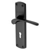 Heritage DIP7800 Matt Black Diplomat Lock Door Handles