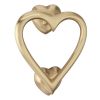 Heart Door Knocker Satin Brass 135mm SB4110SB