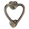 Heart Door Knocker Antique Brass 135mm SB4110ANT