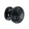 Ebonised Beehive Wooden Cabinet Knob 30mm