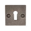 Rustic Pewter Square Key Escutcheon 54mm