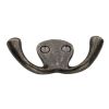 Rustic Pewter Double Hook 75mm