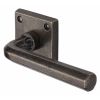Rustic Pewter Octave Lever on Square Rose Door Handles