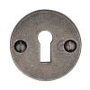 Rustic Pewter Round Key Escutcheon 45mm
