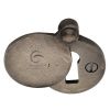 Rustic Pewter Round Covered Escutcheon 45mm