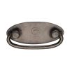 Rustic Pewter Oval Cabinet Drop Pull 38x93mm