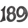 Black Antique Iron Tudor Surface Fix Front Door Numbers 0-9 102mm