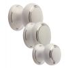 White Silverline Porcelain Cabinet Knob