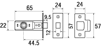 65mm Latch Dimension