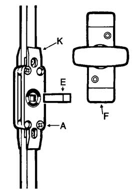 Espagnolette Bolt Handle