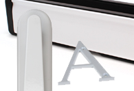 White UPVC and Multipoint Front Door Accessories